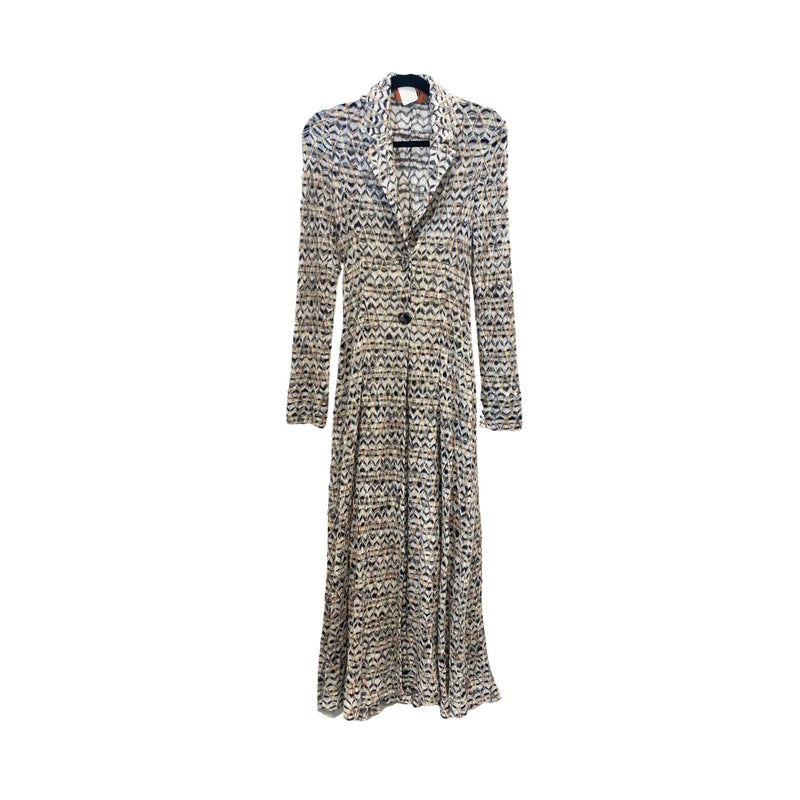 pre-owned MISSONI metallic knitted gown | Size IT40