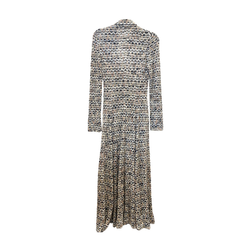 second-hand MISSONI metallic knitted gown | Size IT40