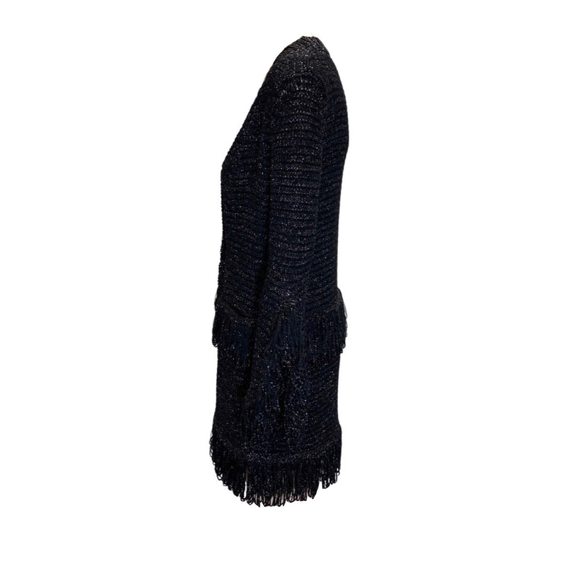 pre-loved MISSONI black metallic knitted jumper | Size IT38