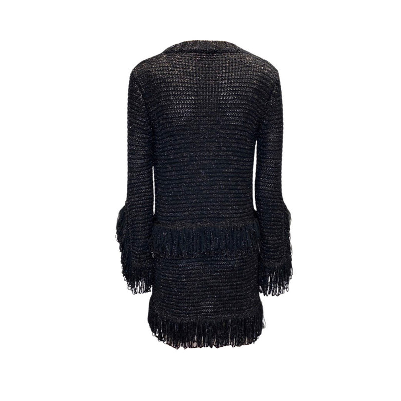 second-hand MISSONI black metallic knitted jumper | Size IT38