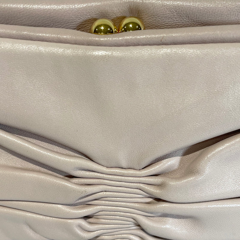 MIU MIU blush leather clutch 
