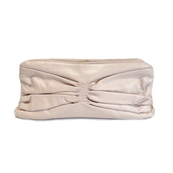 MIU MIU blush leather clutch 