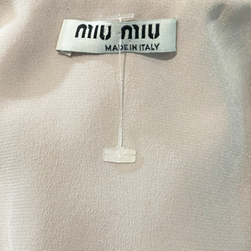 Miu Miu blush sleeveless blouse