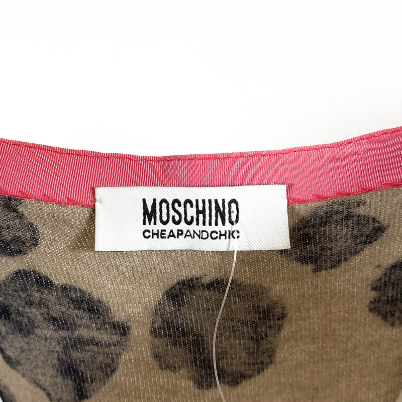 Moschino Cheap and Chic animal print cardigan