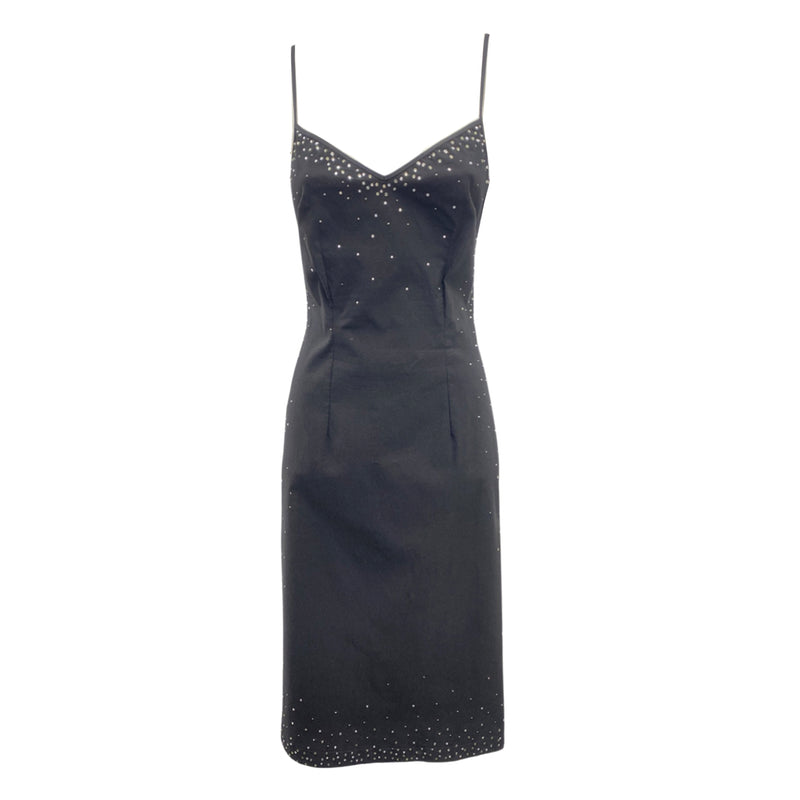 pre-owned MOSCHINO black dress | Size UK14