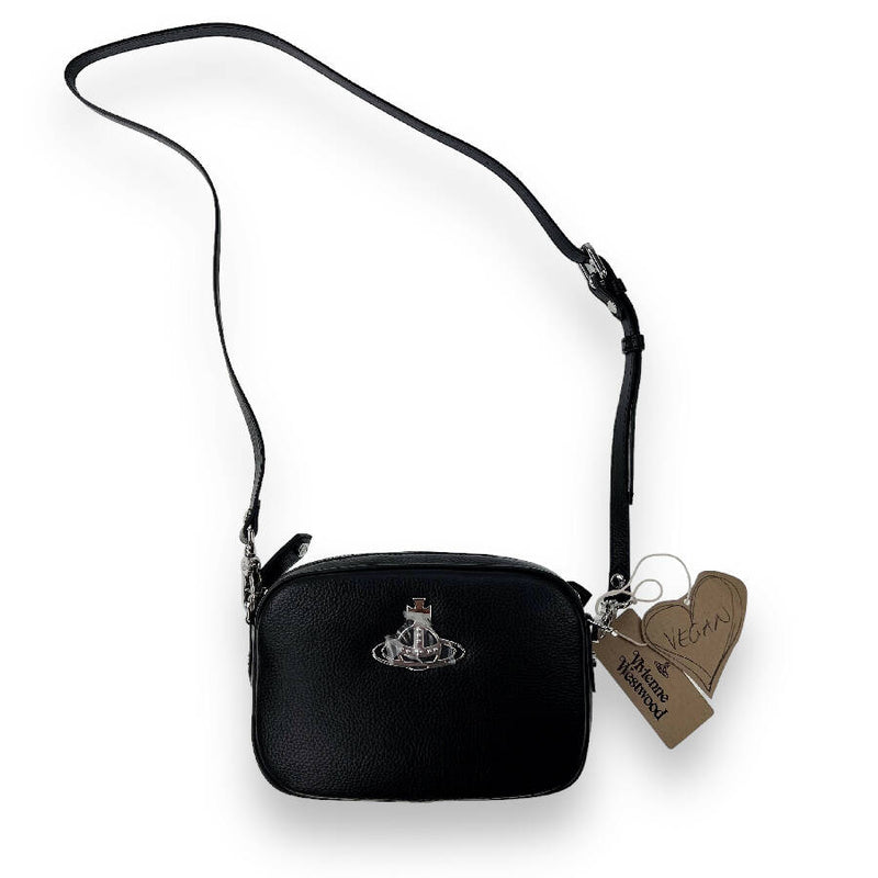 Vivienne Westwood women's Black Anna Re-Vegan Grain Camera Bag