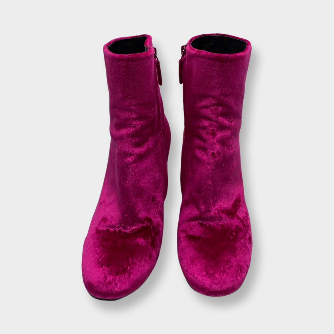 Velvet Cyber High Boomerang Sock Boots WA53HE100YCYBER