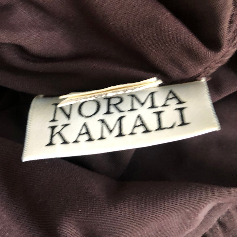 Norma Kamali chocolate brown beach jumpsuit
