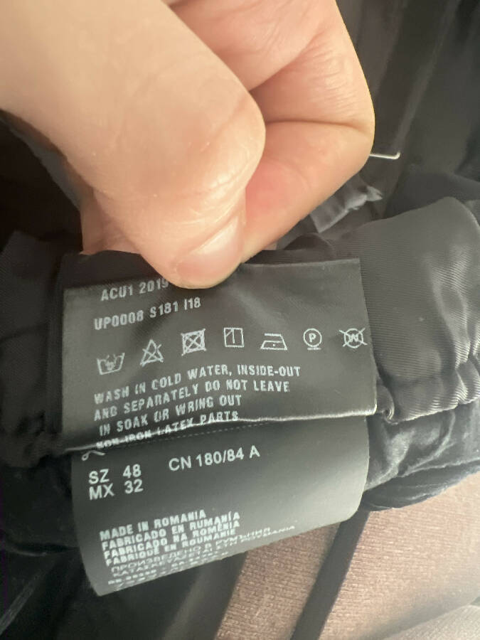 Prada women's black nylon joggers
