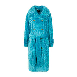 Palones faux fur icy blue Paddington coat sale
