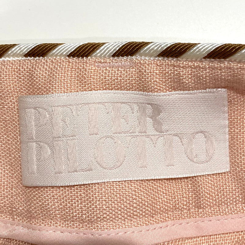 PETER PILOTTO peach pink straight-leg trousers