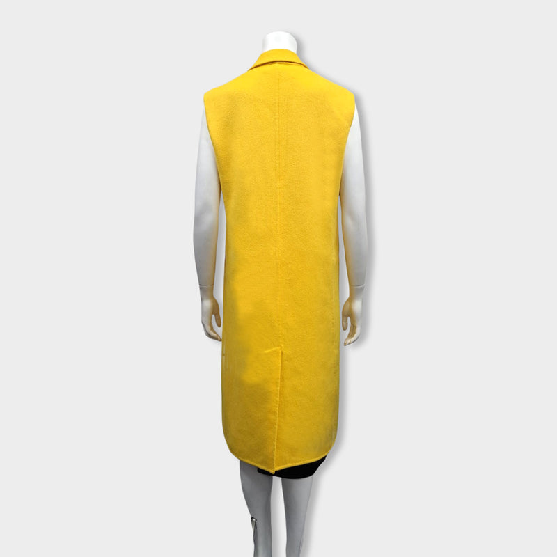 DIOR yellow wool and angora coat