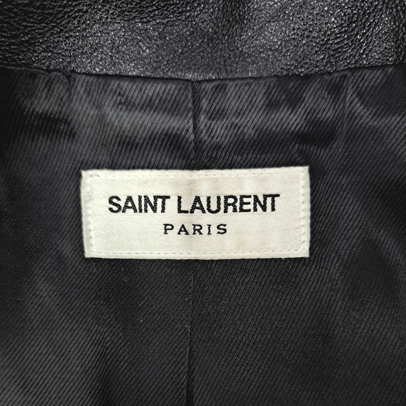 SAINT LAURENT black leather jacket