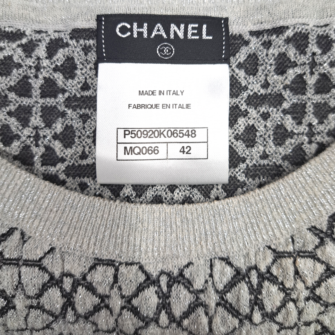 Chanel Autumn 2015 Black Silk & Wool Boucle Dress with Gripoix Buttons