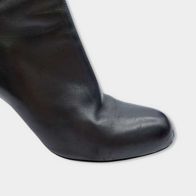 second-hand CHRISTIAN LOUBOUTIN black leather boots