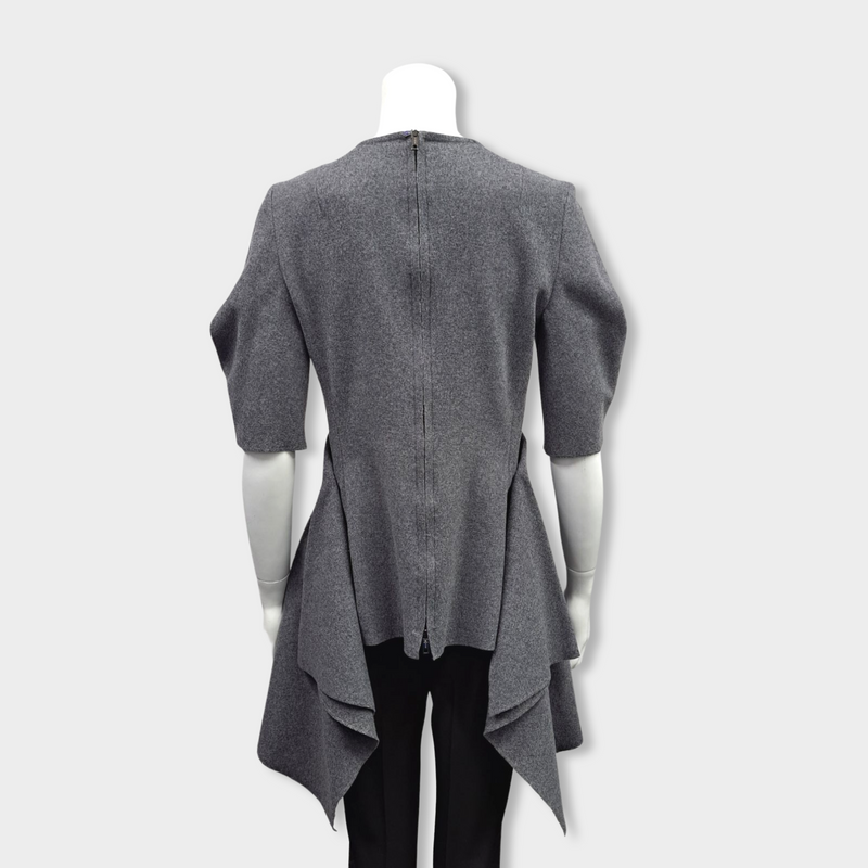 second-hand SPORTMAX grey wool top