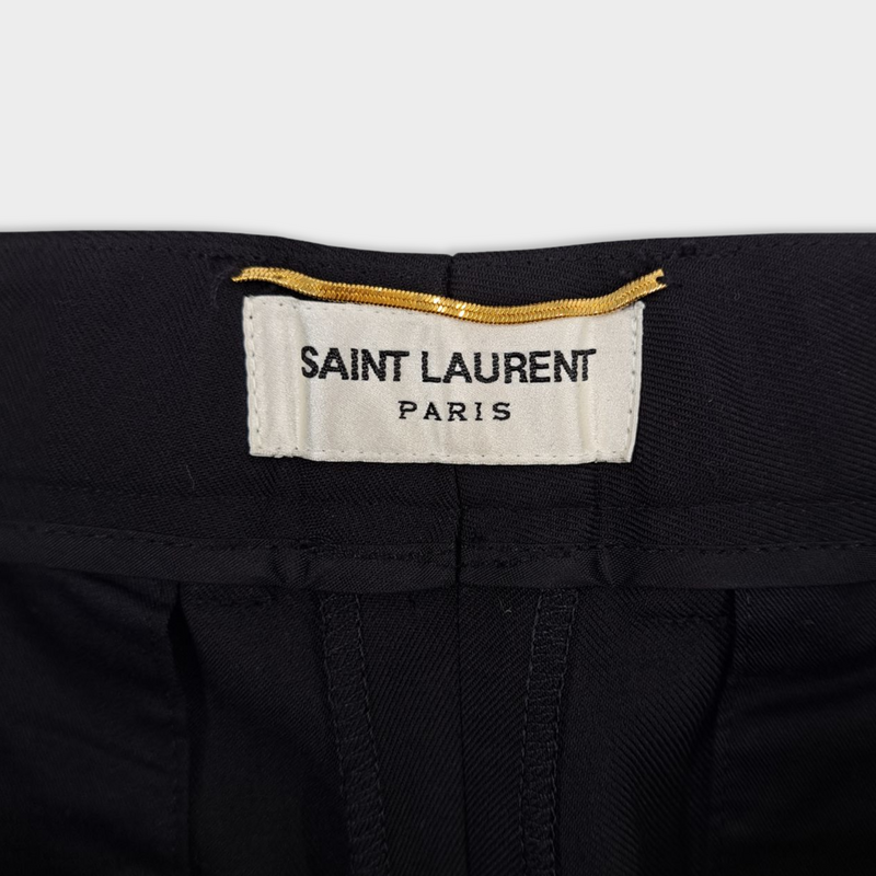 SAINT LAURENT black wool trousers