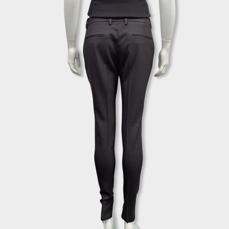 SAINT LAURENT black wool trousers