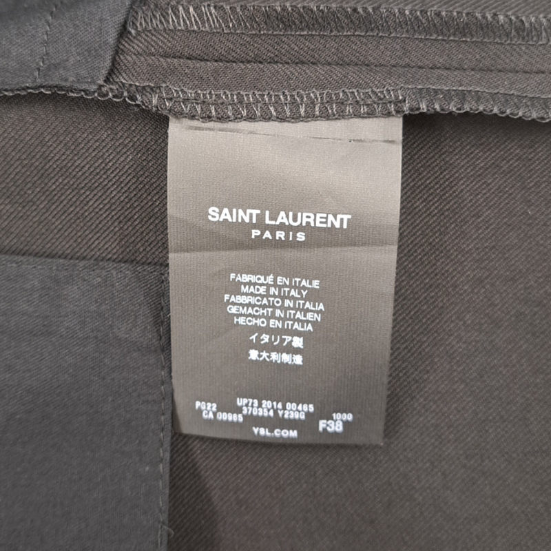 SAINT LAURENT black wool trousers