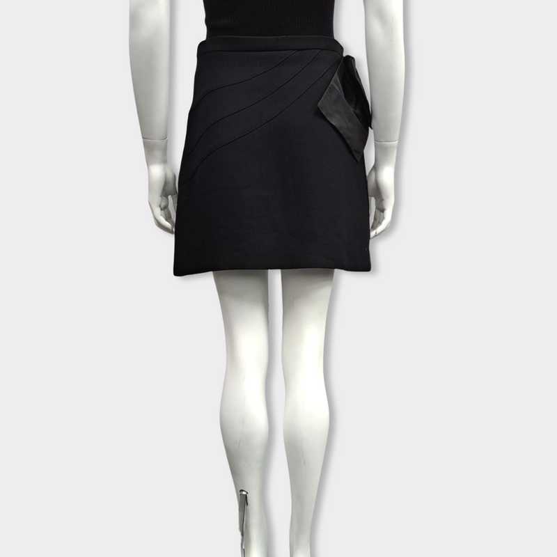 MIU MIU black skirt with bow detail