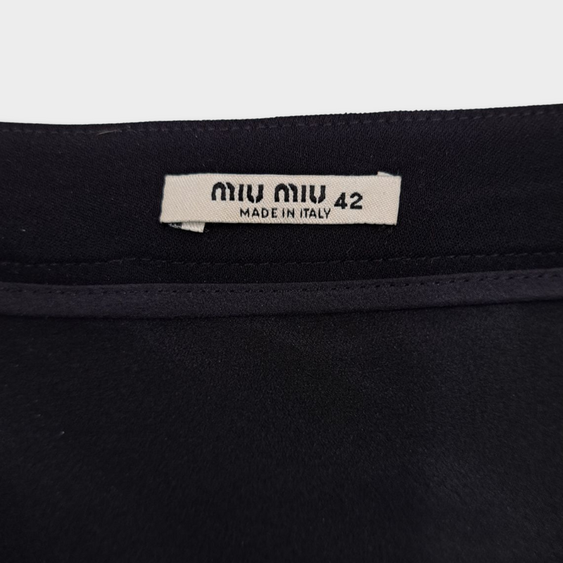 MIU MIU black skirt with bow detail