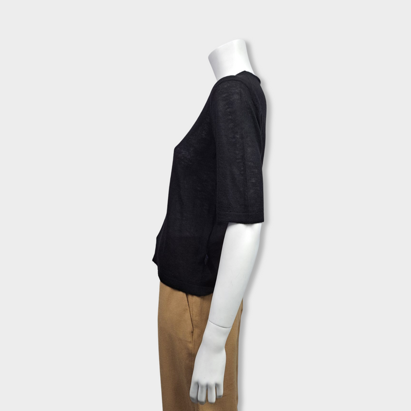 second-hand BOTTEGA VENETA black cashmere jumper