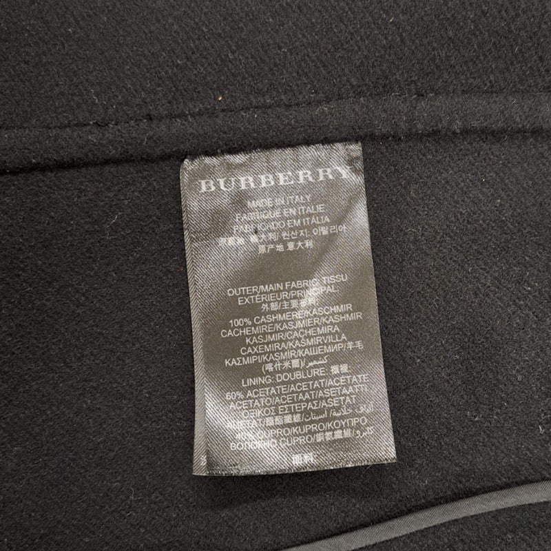 BURBERRY PRORSUM black cashmere coat