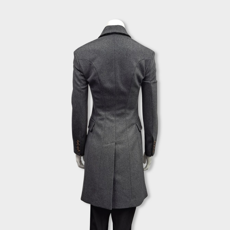 BURBERRY grey wool coat