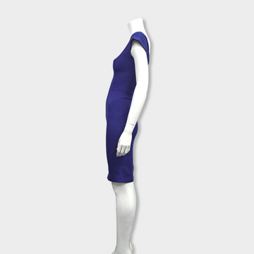 VICTORIA BECKHAM blue wool and silk dress – Loop Generation
