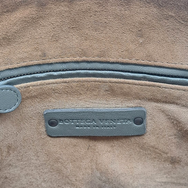BOTTEGA VENETA grey leather handbag