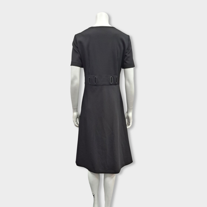 EMILIO PUCCI black wool and silk dress