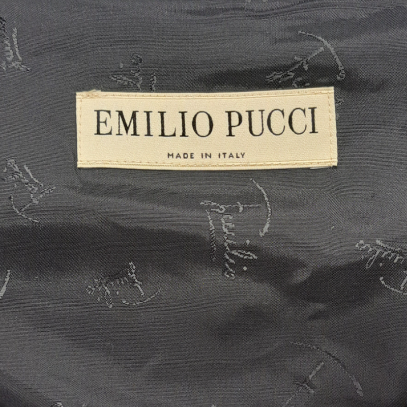 EMILIO PUCCI black wool and silk dress