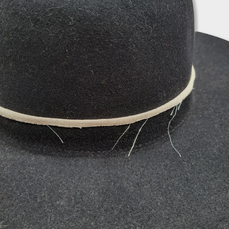 pre-loved DIOR black rabbit hair hat