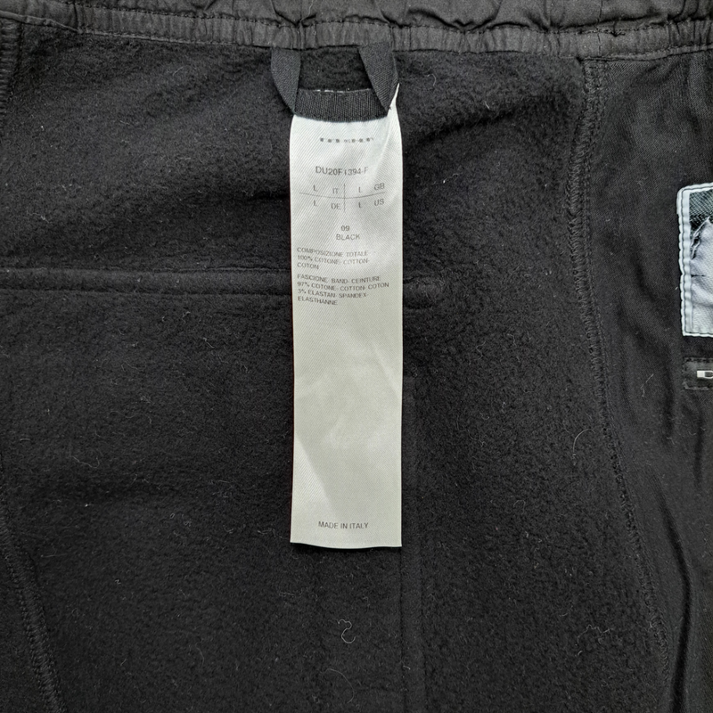 RICK OWENS black cotton joggers