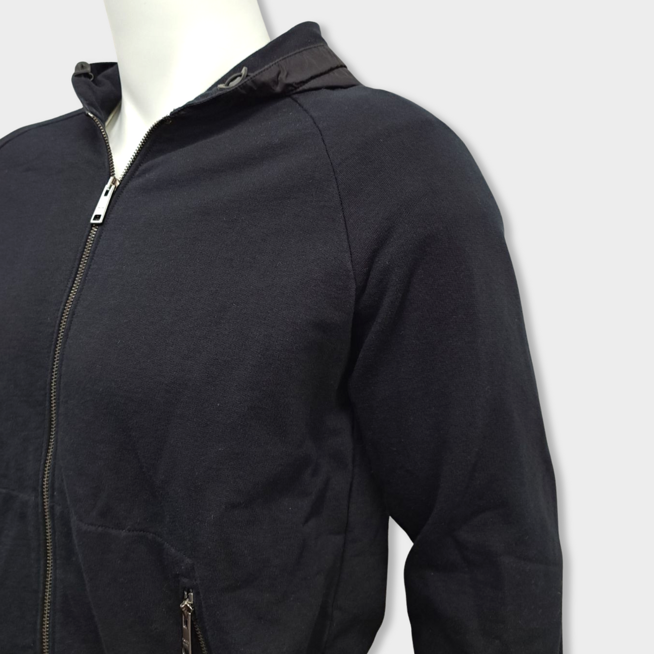 PRADA black zipped hoodie – Loop Generation