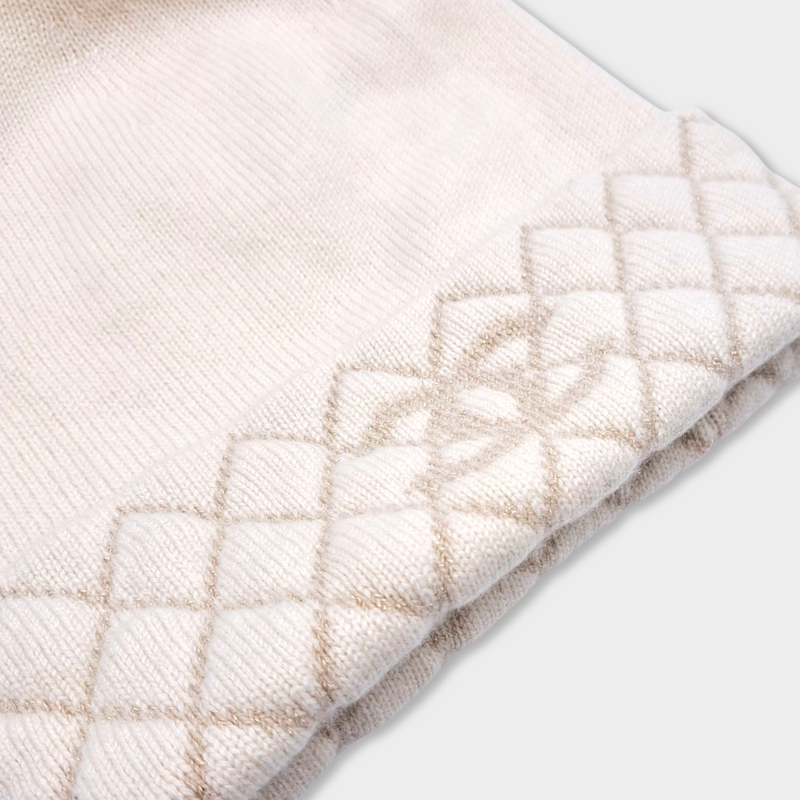 pre-loved CHANEL ecru cashmere hat