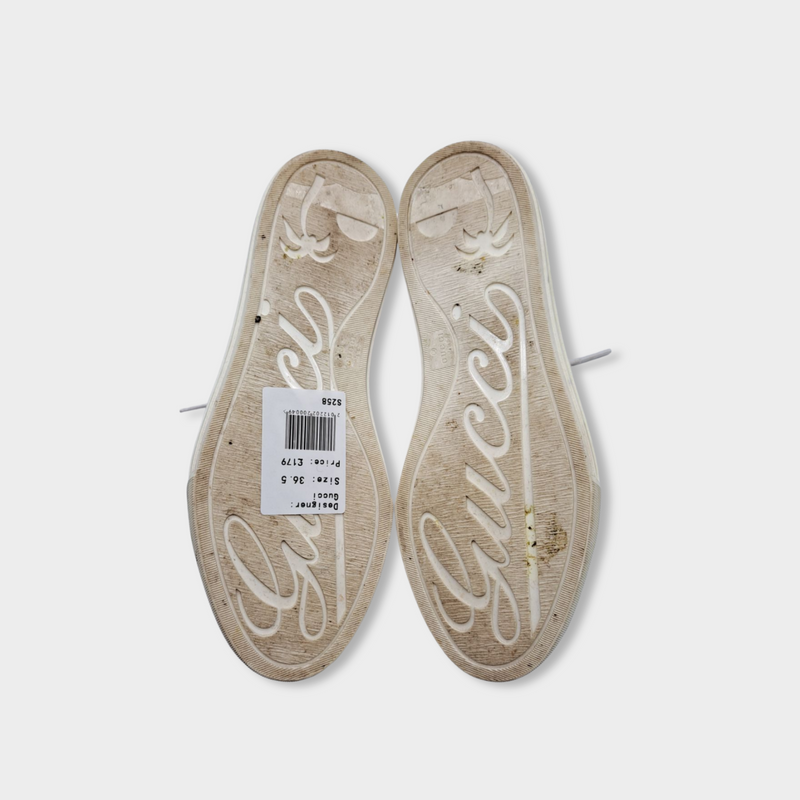 GUCCI pink leather sneakers