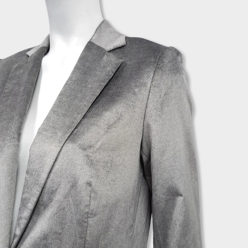 pre-loved FRAME silver grey jacket
