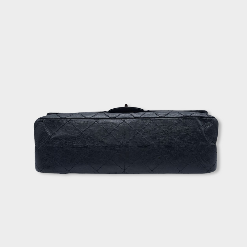 CHANEL 2.55 black leather handbag