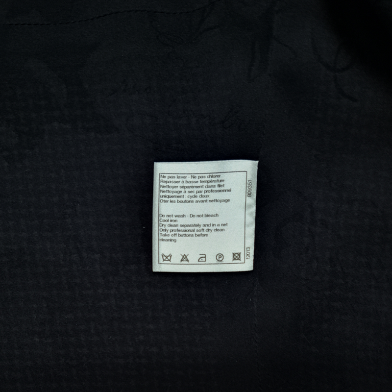 CHANEL black and white wool coat
