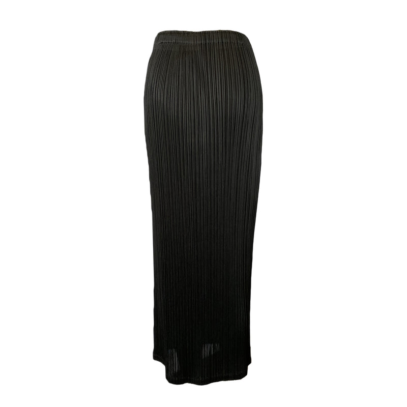 second hand Pleats Please Issey Miyake Gold and Black Skirt 