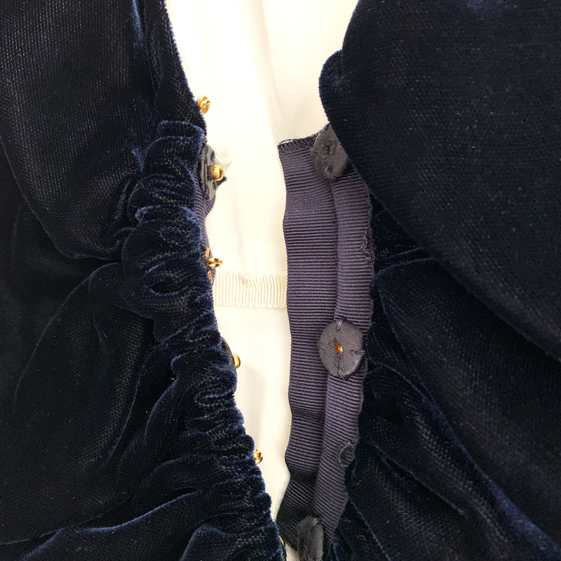 PRADA Royal blue velvet dress