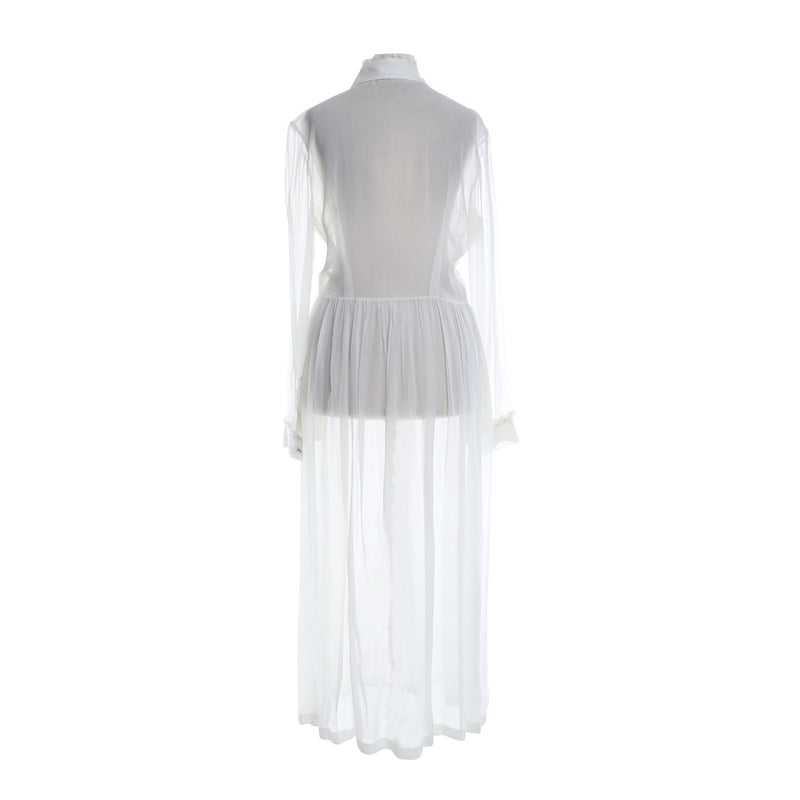 Preen maxi white transparent dress