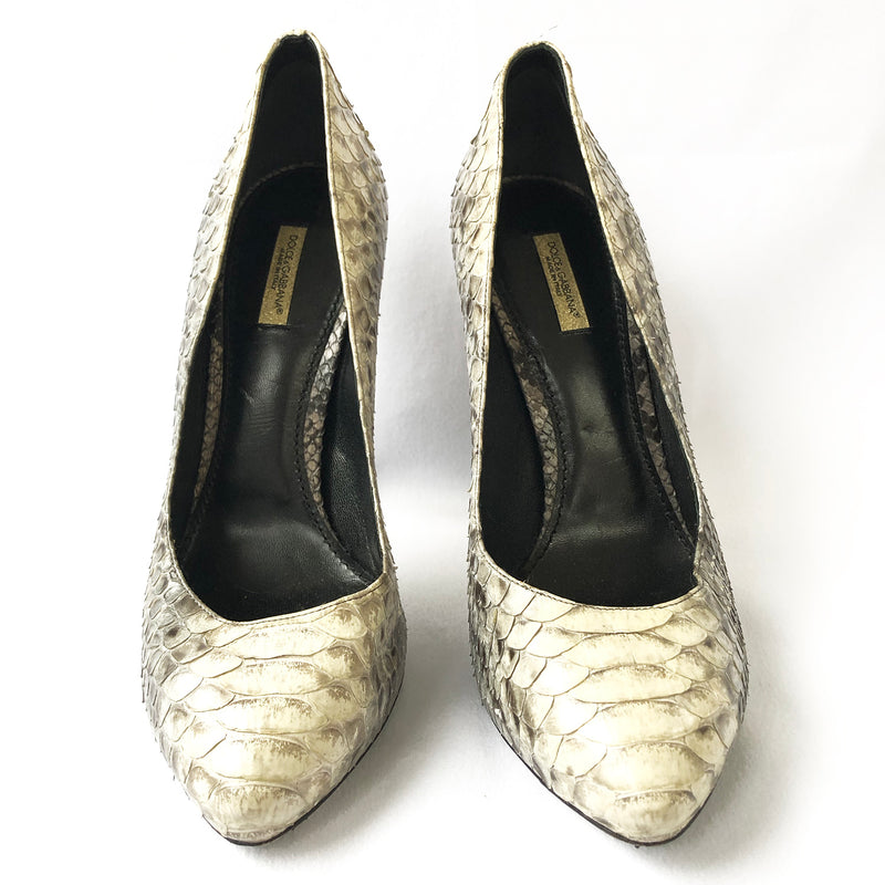DOLCE&GABBANA python pumps
