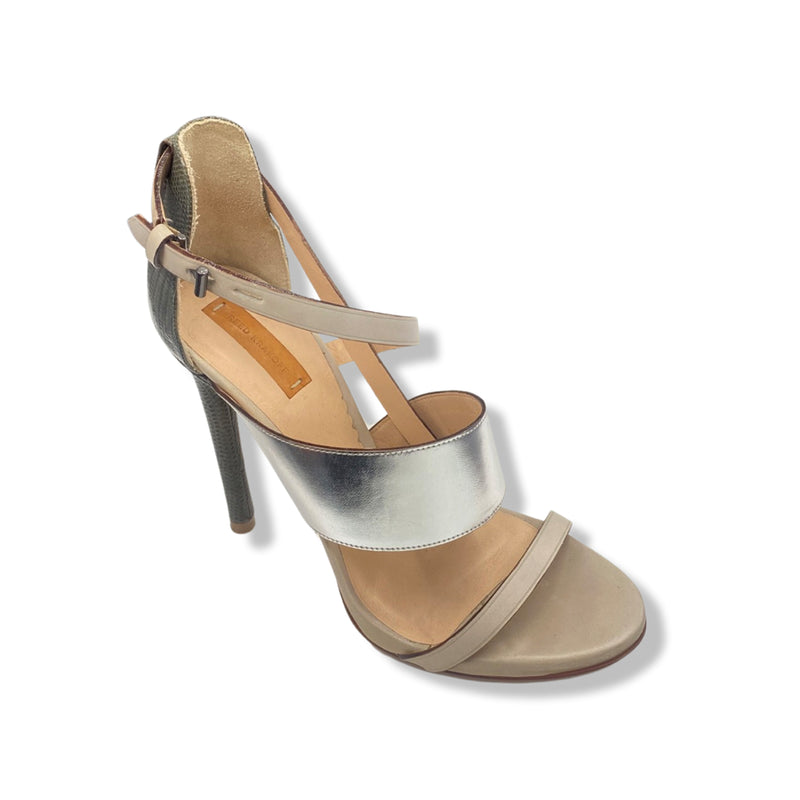 REED KRAKOFF multicolour leather sandal heels
