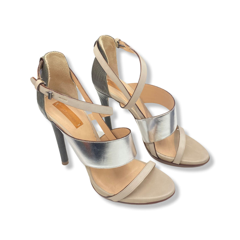 pre-owned REED KRAKOFF multicolour leather sandal heels | Size 37.5