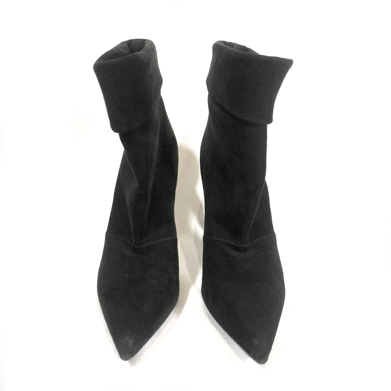Saint Laurent black suede ankle boots