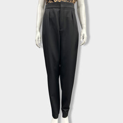 pre-loved SAINT LAURENT black woolen trousers | Size FR36