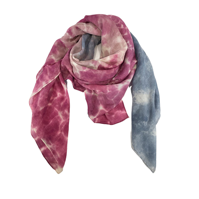 pre-owned SAINT LAURENT multicolour tie-dye scarf