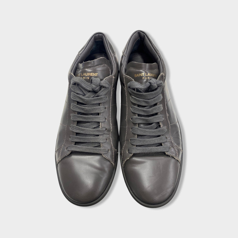 second-hand SAINT LAURENT great matte leather trainers | Size EU42 UK8
